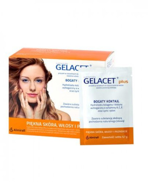 Gelacet Plus, proszek do rozpuszczania, saszetki, 21 sztuk
