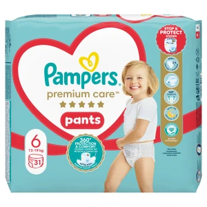 Pampers Premium Care Pants 6 pieluchomajtki 15+ kg 31 sztuk