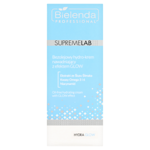 Bielenda Professional Supremelab Hydra Glow, bezolejowy hydro-krem nawadniający z efektem glow, 50 ml