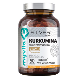 MYVITA SILVER Kurkumina, 60 kapsułek