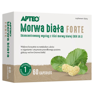 Apteo Morwa biała Forte, kapsułki, 60 sztuk