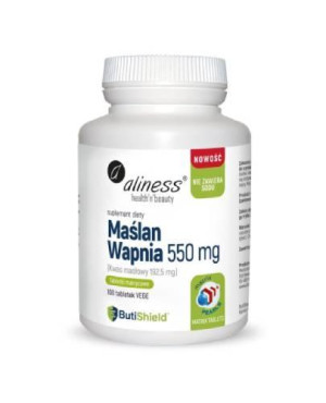 Aliness, Maślan wapnia 550 mg, tabletki matrycowe, 100 sztuk