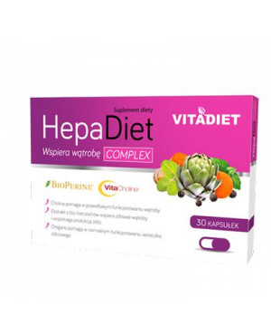 Vitadiet HepaDiet Complex, kapsułki, 30 sztuk