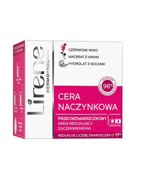Lirene Cera Naczynkowa Krem przeciwzmarszczkowy redukujący zaczerwienienia dzień/noc, 50 ml
