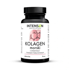 Intenson Kolagen Morski z witaminą C i kwasem hialuronowym, tabletki, 90 sztuk