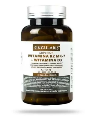 Singularis Superior witamina K2 MK-7 + witamina D3 120 kapsułek