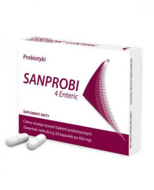 Sanprobi 4 Enteric, kapsułki, 20 sztuk