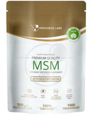 Progress Labs MSM Siarka Organiczna - 500 g - cena, opinie, wlaściwości
