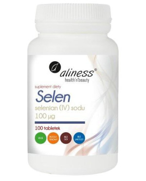 Aliness Selen Selenian (IV) sodu 100 μg, tabletki, 100 sztuk