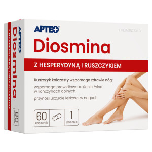 Apteo, Diosmina z hesperydyną, kapsułki, 60 sztuk