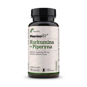 Pharmovit Kurkumina + Piperyna, kapsułki, 90 sztuk