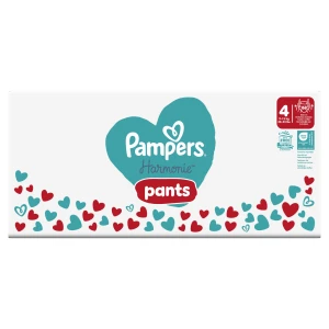 Pampers Harmonie Baby Pieluchomajtki, rozmiar 4, 9 kg-15 kg, 168 sztuk