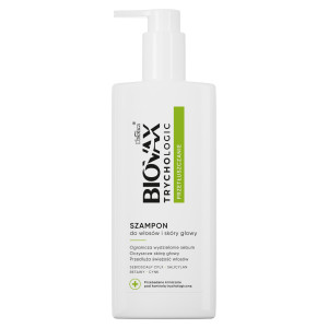 Biovax Trychologic przetłuszczanie, Szampon do włosów i skóry głowy, 200 ml