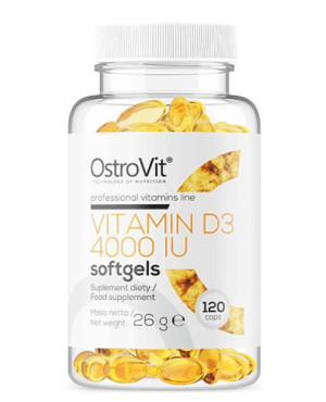 OstroVit Vitamin D3 4000 IU - 120 kaps. - cena, opinie, składniki