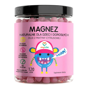 MyVita, Żelki Naturalne Magnez (Dzieci & Dorośli), 120 sztuk