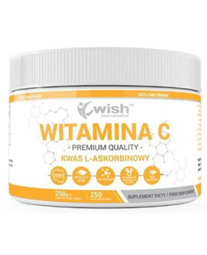 Wish Witamina C Kwas L-Askorbinowy - 250 g - cena, opinie, dawkowanie