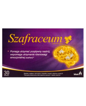 Szafraceum, tabletki powlekane, 30 sztuk