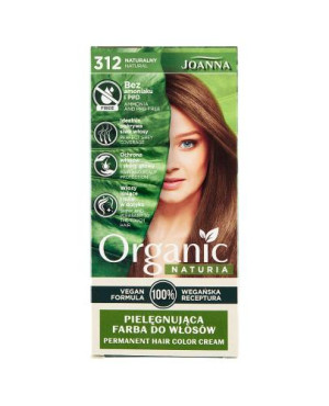 Joanna Organic Naturia Vegan Farba pielęgnująca do włosów 312 Naturalny, 1 sztuka