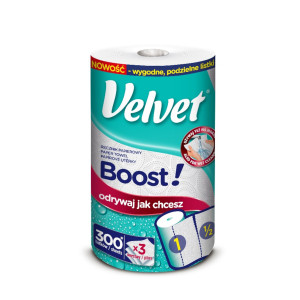 Velvet Care, ręcznik papierowy, Boost!, 1 sztuka