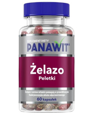 Panawit Żelazo Peletki, 60 kapsułek