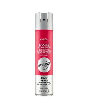 JOANNA STYLING Effect Lakier do włosów z keratyną ekstramocny, 250 ml