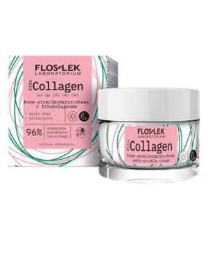 Flos-Lek fitoCollagen Pro Age, krem przeciwzmarszczkowy z fitokolagenem na dzień i na noc, 50 ml