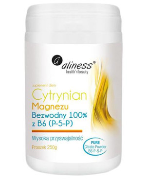 Aliness Cytrynian Magnezu z B6 - 250 g - cena, opinie, składniki
