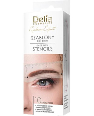 Delia Szablony do brwi, 10 sztuk