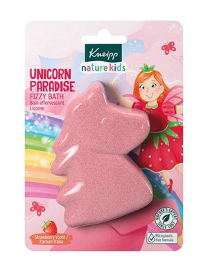 Kneipp nature kids Musująca figurka do kąpieli Kraina Jednorożców, Truskawka 1 sztuka