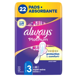 Always Platinum Day & Night Podpaski ze skrzydełkami, 22 sztuki