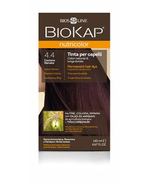 BioKap Nutricolor, Farba do włosów 4.4 Kasztanowy Brąz, 140 ml