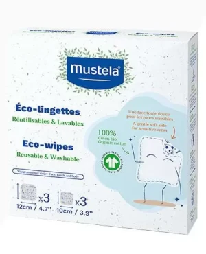 Mustela Eco-chusteczki wielokrotnego użytku, 6 sztuk