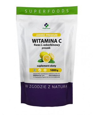 MedFuture Witamina C Kwas L-askorbinowy, 1000 g