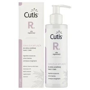 Cutis R-Regeneracja Emulsja myjąca do skóry wrażliwej - twarz i ciało, 200 ml