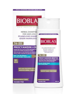Bioblas Szampon ziołowy na wypadanie włosów dla wszystkich rodzajów włosów, 360 ml