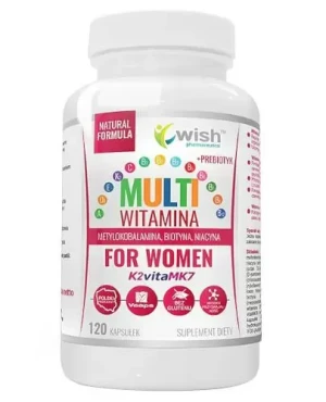Wish Multiwitamina Complex Womem + Prebiotyk witaminy dla kobiet 120 kapsułek