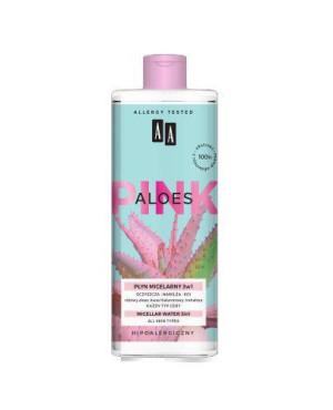 AA ALOES PINK Płyn micelarny 3w1, 400 ml