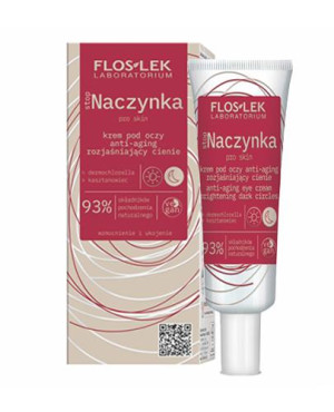 Floslek Stop Naczynka, Krem pod oczy anti-aging rozjaśniający cienie, 30 ml