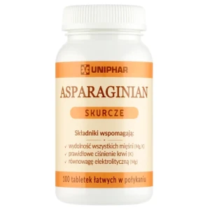 Uniphar Asparaginian skurcze, tabletki, 100 sztuk