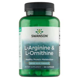 SWANSON L-Arginina & L-Ornityna - 100 kaps.