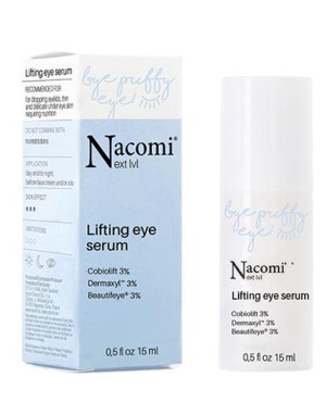 Nacomi Next Level Serum pod oczy na opuchliznę i opadającą powiekę, 15 ml
