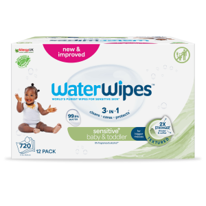 WaterWipes Soapberry Chusteczki nawilżane dla niemowląt, 12 x 60 sztuk