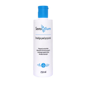 SENSOLIUM Emulsja pod prysznic - 250 ml. Do skóry suchej skłonnej do AZS.