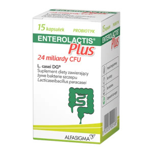 Enterolactis Plus, kapsułki, 15 sztuk