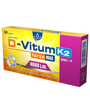 D-Vitum Forte Max 4000 j.m. K2, kapsułki, 60 sztuk