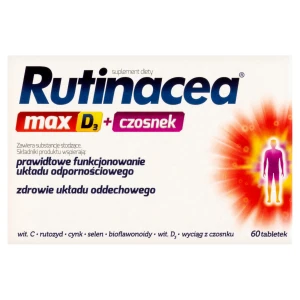 Rutinacea Max D3 + czosnek, tabletki, 60 sztuk
