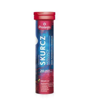 Protego, Skurcz Musujący smak pomarańcza-marakuja, tabletki musujące, 20 sztuk