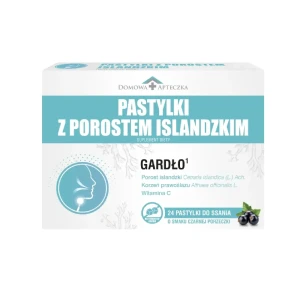 Domowa Apteczka, Pastylki z porostem islandzkim, pastylki, 24 sztuki