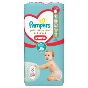 Pampers Premium Care Pants 3 pieluchomajtki 6-11 kg 48 sztuk