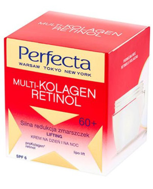Perfecta Multi-Kolagen Retinol 60+ Silna redukcja zmarszczek krem na dzień i na noc, 50 ml